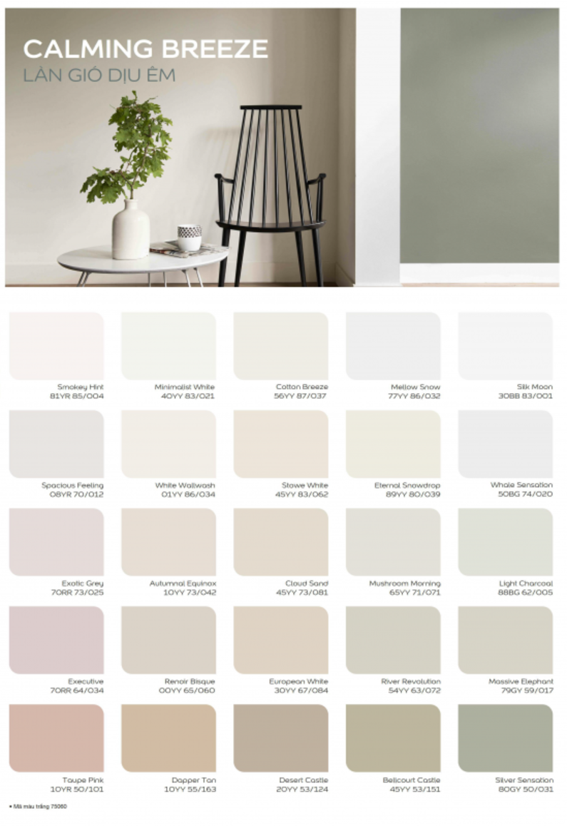Bảng màu sơn Dulux
